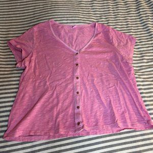 Pink Old Navy Button Down Top XL